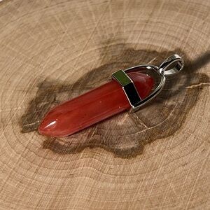 Red Crystal Pendant Necklace